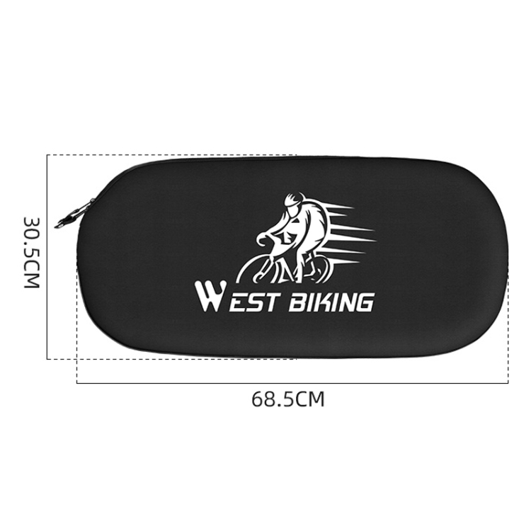 Housse De Protection Vélo WEST BIKING - Anti-poussière - Noir - Taille L 165x100cm