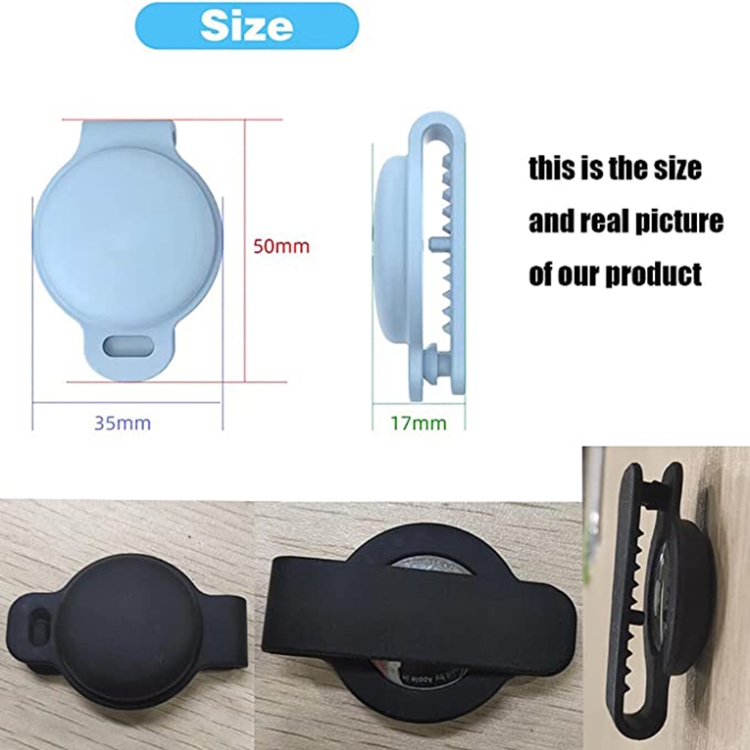 2 PCS JJ10134 Bone Shaped Pet Tracker Silicone Cover with Clip Function For Airtag(Grey) 2 PCS JJ10134 Bone Shaped Pet Tracker Silicone Cover with Clip Function For Airtag(Grey)