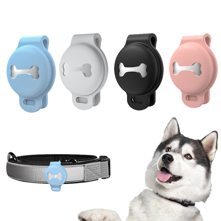 2 PCS JJ10134 Bone Shaped Pet Tracker Silicone Cover with Clip Function For Airtag(Grey) 2 PCS JJ10134 Bone Shaped Pet Tracker Silicone Cover with Clip Function For Airtag(Grey)
