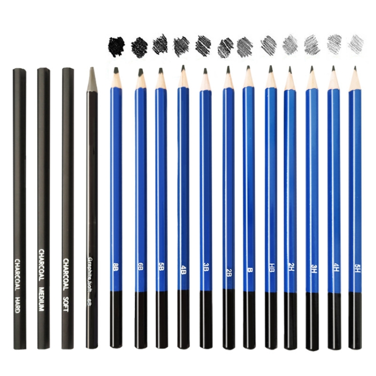 Professional 70Pcs Drawing Sketch Pencil Full Set Wooden Painting Artist  Kit Graphite Charcoal Stick For Painter School Supplies