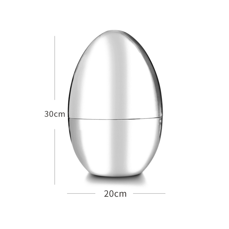 Juego de almacenamiento de cubiertos occidentales en forma de huevo Cuchillo y tenedor de fiesta 304 Golden Egg + 24 en 1 - B1