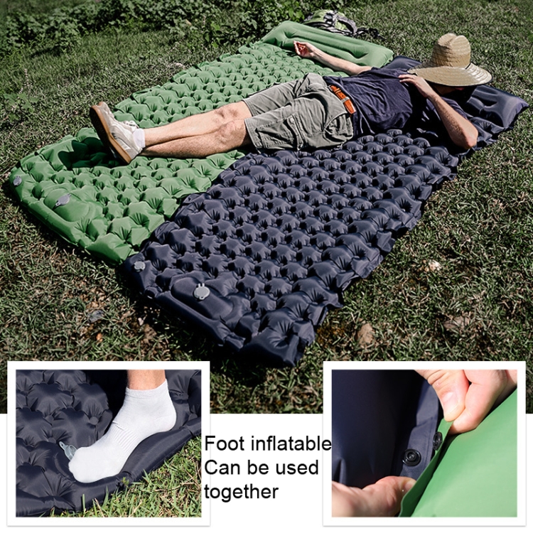 Cuscino per dormire gonfiabile in TPU Camps Cuscino da viaggio singolo  impermeabile per esterni (verde militare)