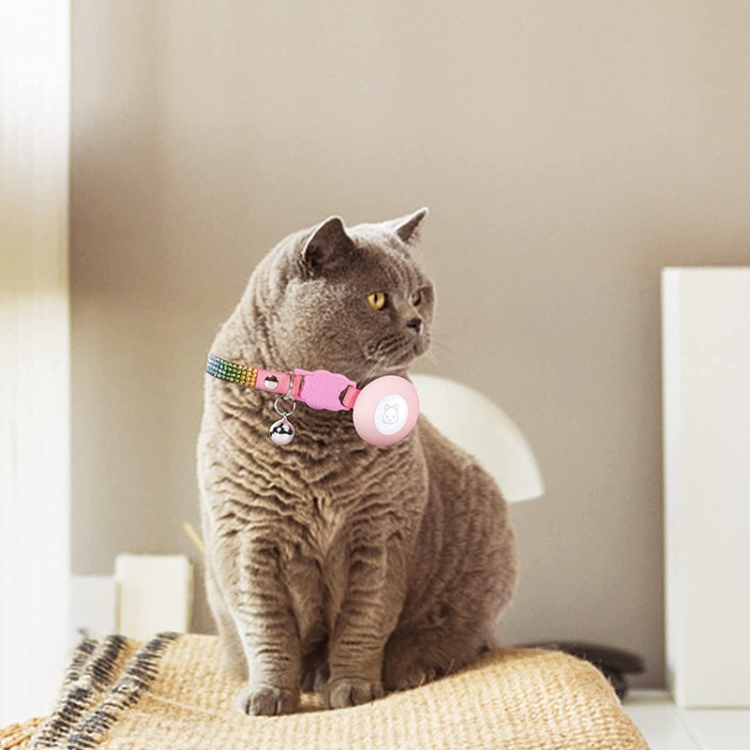 Airtag - Collar para gato, collar para gato con campana y hebilla de