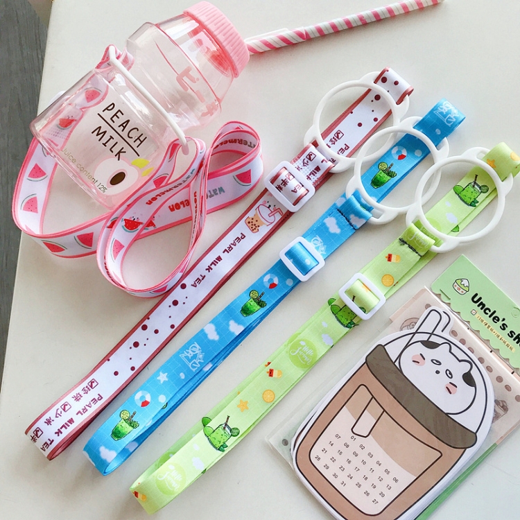 Shoulder Strap Baby Beverage Bottle Strap Water Bottle Buckle Lanyard  Portable Back Water Lanyard Water Bottle Cup Accessories