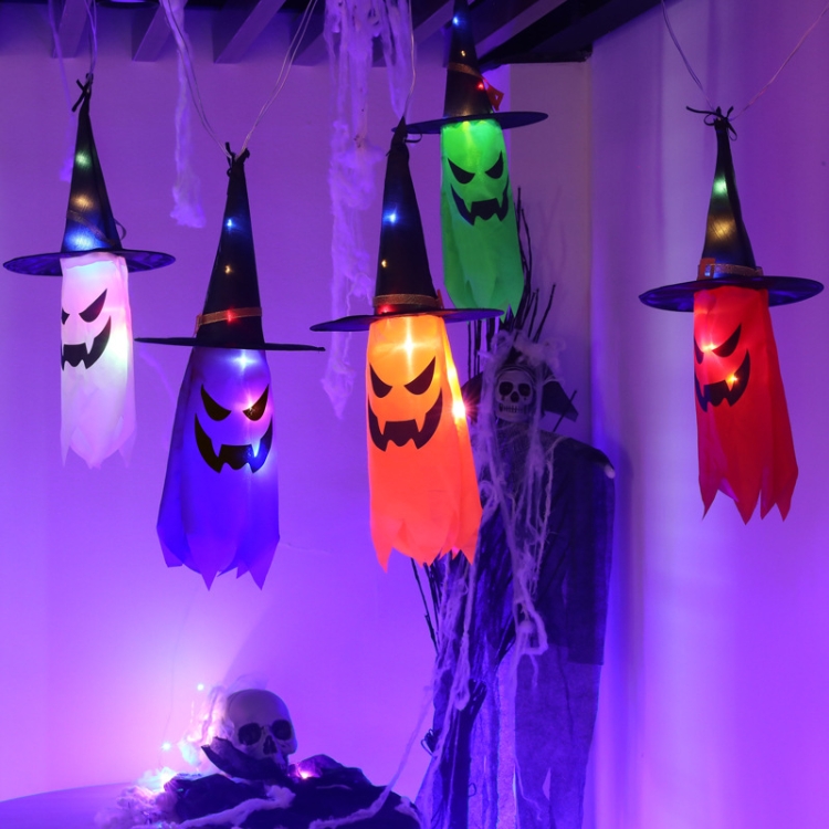 Lumières décoratives du festival des fantômes à LED pour Halloween, style :  squelette (coloré)
