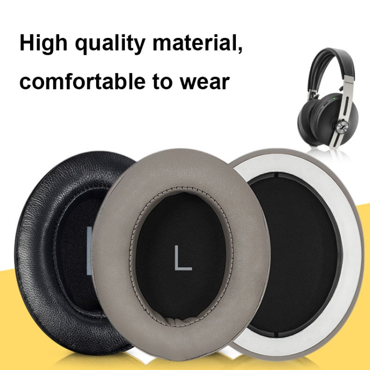 2 PCS Breathable Foam Headphone Earmuffs with Buckle For Sennheiser Momentum 3, Spec: Gold Lambskin 2 PCS Breathable Foam Headphone Earmuffs with Buckle For Sennheiser Momentum 3, Spec: Gold Lambskin