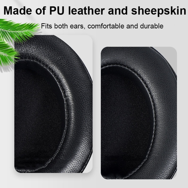 2 PCS Breathable Foam Headphone Earmuffs with Buckle For Sennheiser Momentum 3, Spec: Gold Lambskin 2 PCS Breathable Foam Headphone Earmuffs with Buckle For Sennheiser Momentum 3, Spec: Gold Lambskin