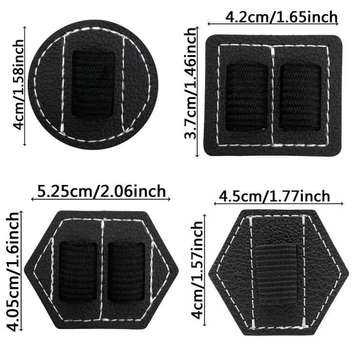 5 PCS Capacitive Pen Bag Self Adhesive Pen Holder PU Pen Clip,Style: Hexagonal Brown 5 PCS Capacitive Pen Bag Self Adhesive Pen Holder PU Pen Clip,Style: Hexagonal Brown