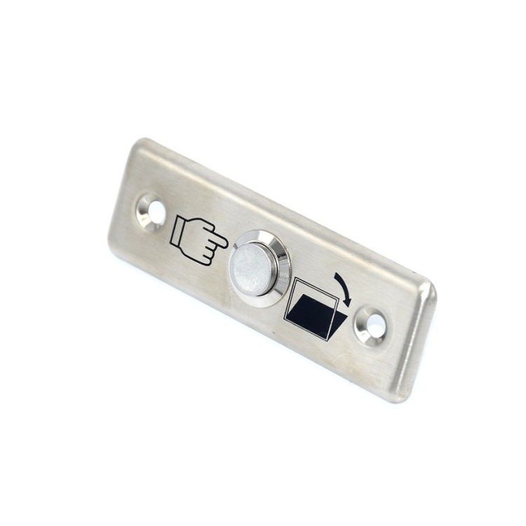 3 PCS Botón de interruptor de salida de acero inoxidable Botón de control de acceso de metal - 3