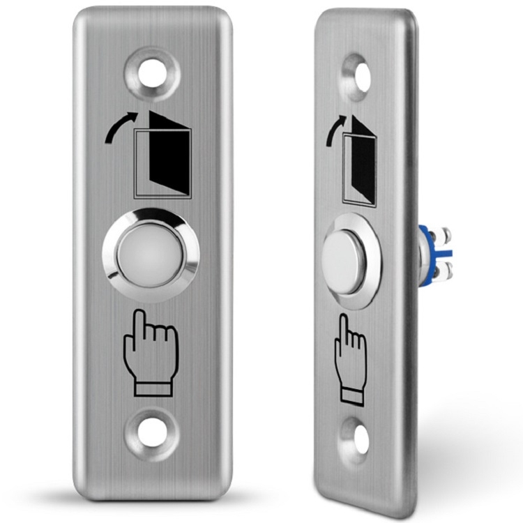 3 PCS Botón de interruptor de salida de acero inoxidable Botón de control de acceso de metal - 6