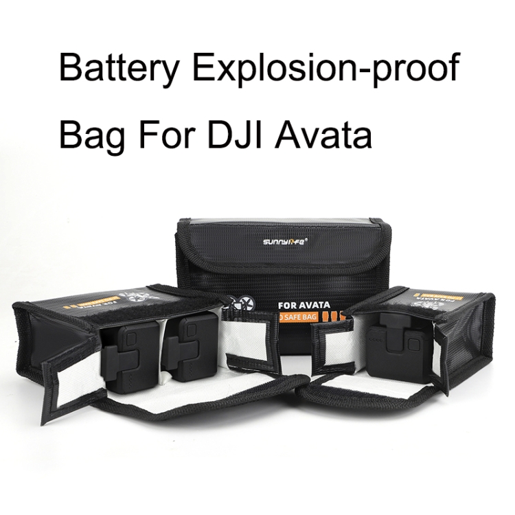 Le sac de protection antidéflagrant de la batterie convient au sac de  stockage de batterie de drone Dji Air 2s