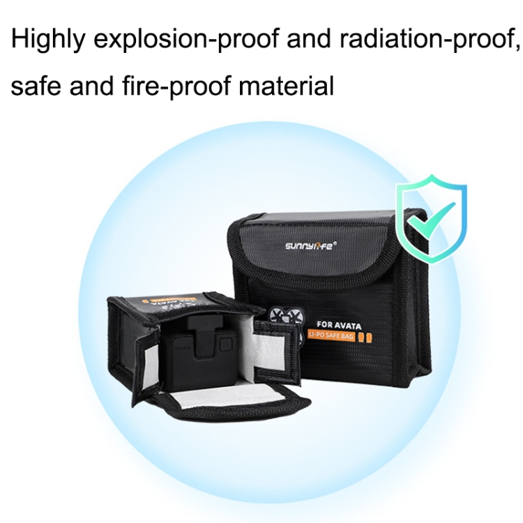 Le sac de protection antidéflagrant de la batterie convient au sac de  stockage de batterie de drone Dji Air 2s