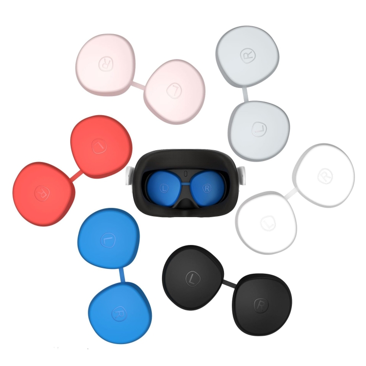 Protector de lente de TPU para gafas VR resistente a los arañazos a prueba de polvo, para Oculus Quest 2 (rosa) - B1
