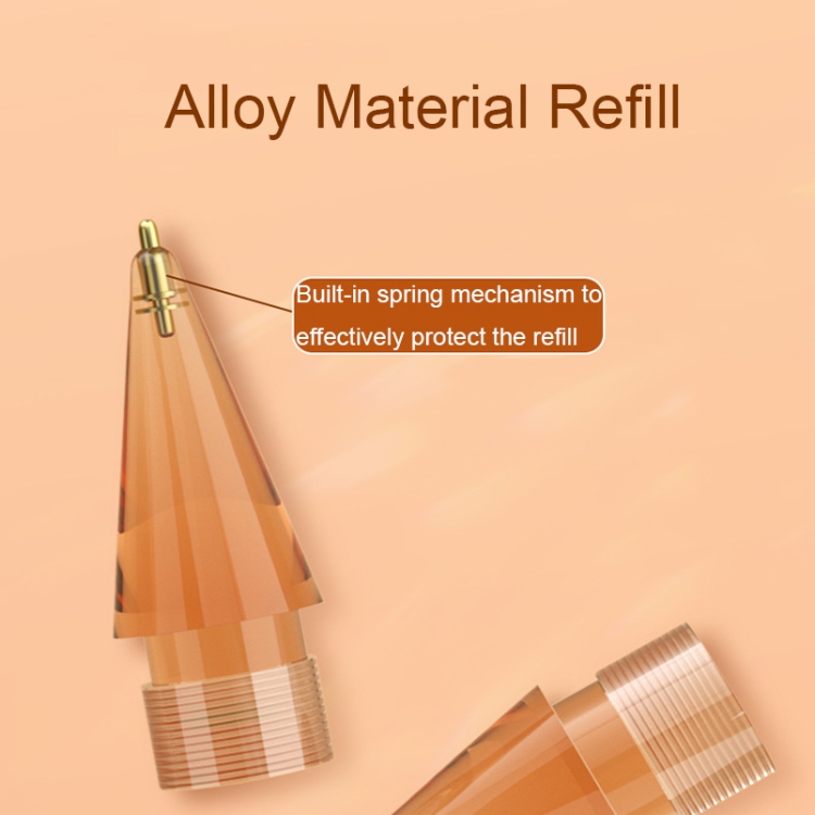 Para Apple Pencil 1/2 2 piezas Stylus Punta de aguja de repuesto transparente, Especificaciones: Extendido (Oro) - B2