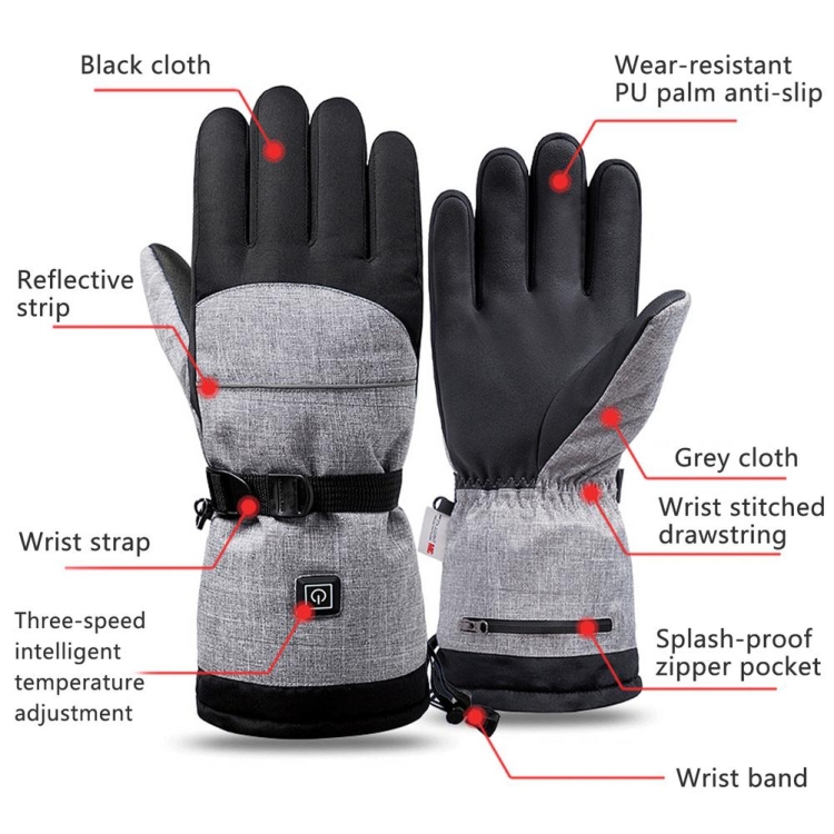 Winter Heating Hand Warmer Electric Thermal Gloves ,Specification: With ...