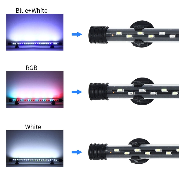 Q20W Luz blanca 90-260V Luz de buceo para acuario Luz LED para tanque de peces (enchufe de EE. UU.) - B4