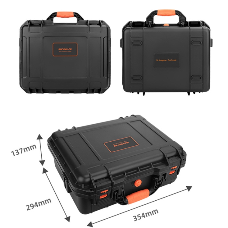 Sunnylife AQX-3 para Mavic Mini / Mini2 / SE Caja de seguridad a prueba de agua Estuche protector de transporte (Negro) - B2