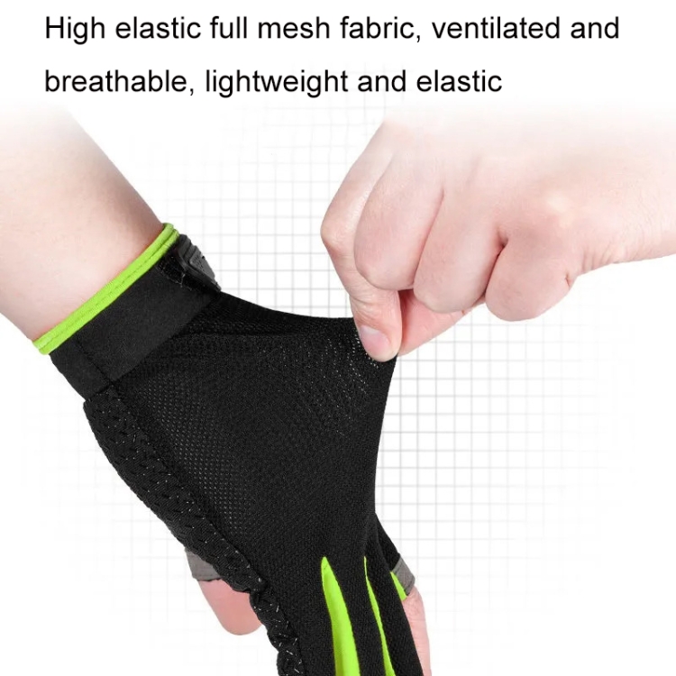 Fishing Gloves Half Finger Anti-slip Breathable High Elastic Men Cycling  Gloves Ice Silk Quick-release Fishing Gloves Accessory Color: Blue, Size:  XL