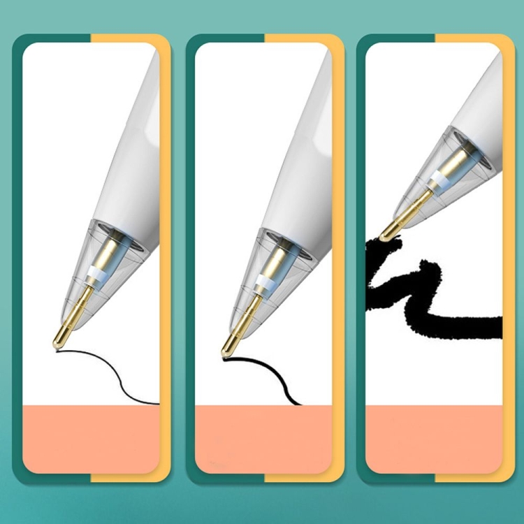 Para Apple Pencil 1/2 punta de bolígrafo de repuesto transparente punta de transformación, estilo: 6,0 aguja dorada - B3