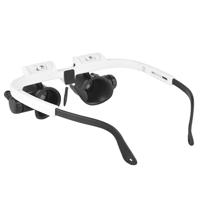 9892H-1 8x / 15x / 23x 2LED Head-mounted Magnifier Watch Repair Glasses ...