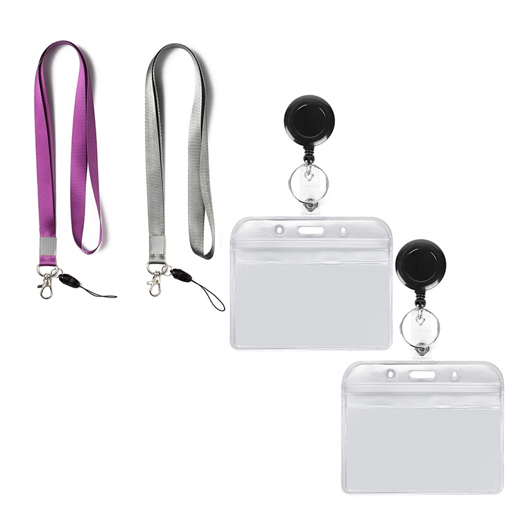 50-Pack Black Plastic Badge Strap Clips - Carabiner Keychain Connectors For ID Holders, Lanyards & Keys - View #6