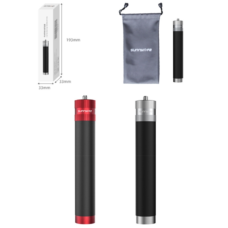 Sunnylife TY-Q9404 para GoPro11 / Insta360 X3 Pocket Desktop Tripod Stand Extension Rod Edition (Rojo) - B5