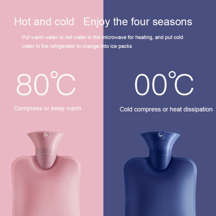 Large Explosion-proof Water-injected PVC Warm Water Bag, Spec: 1000ml (Dark  Grey)