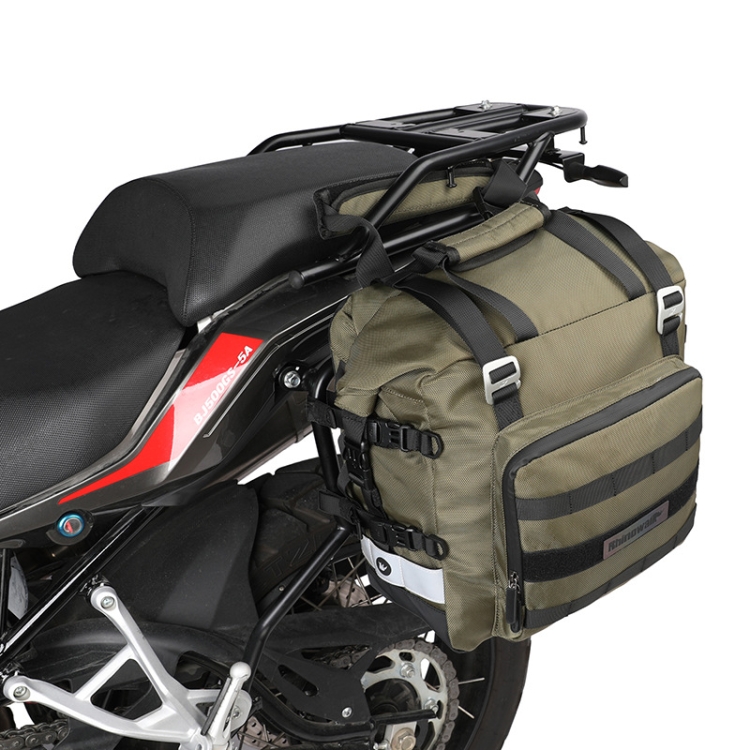 Rhinowalk MT2040 Motorrad-Seitentasche mit großem Fassungsvermögen,  wasserdicht, Schnellverschluss, 20 l (grün)