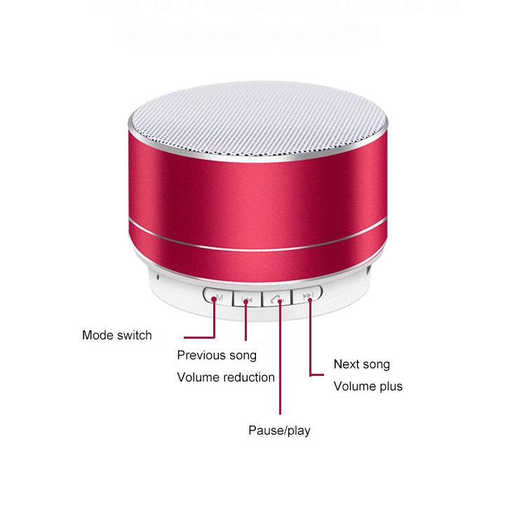 A10 Mini Metal Wireless Bluetooth Speaker(Golden) A10 Mini Metal Wireless Bluetooth Speaker(Golden)