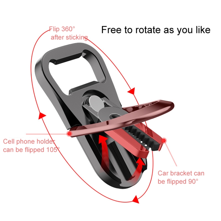 Multifunction Car Air Vent Phone Holder Finger Ring Phone Bracket Bottle Opener(Green) Multifunction Car Air Vent Phone Holder Finger Ring Phone Bracket Bottle Opener(Green)