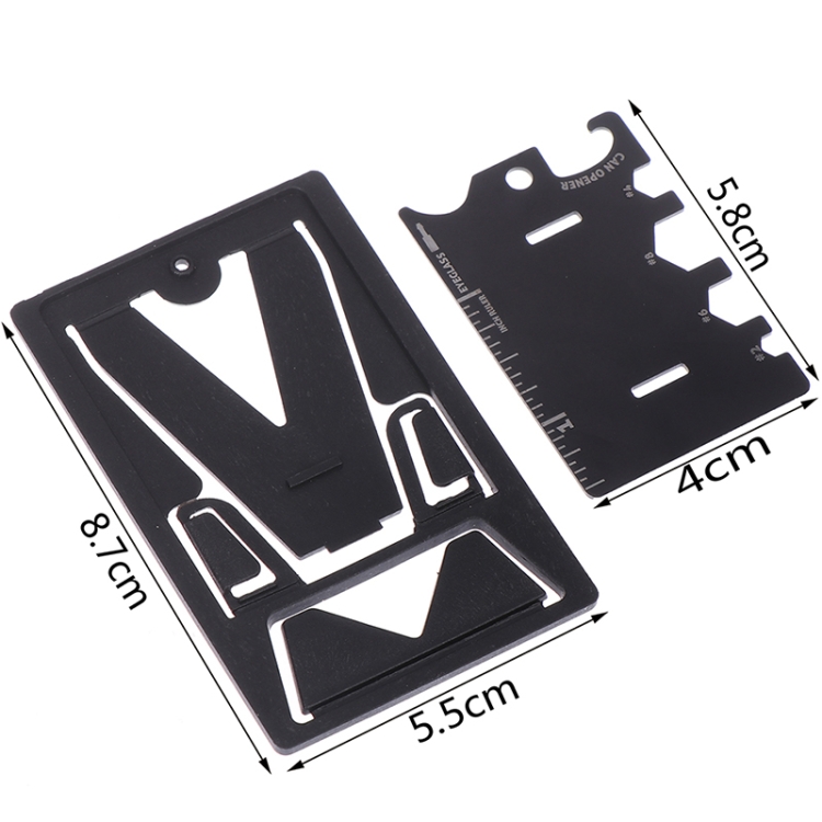 4 PCS Multifunction Folding Mobile Phone Bracket Mini EDC Tool Card Bottle Opener(Opp Package) 4 PCS Multifunction Folding Mobile Phone Bracket Mini EDC Tool Card Bottle Opener(Opp Package)