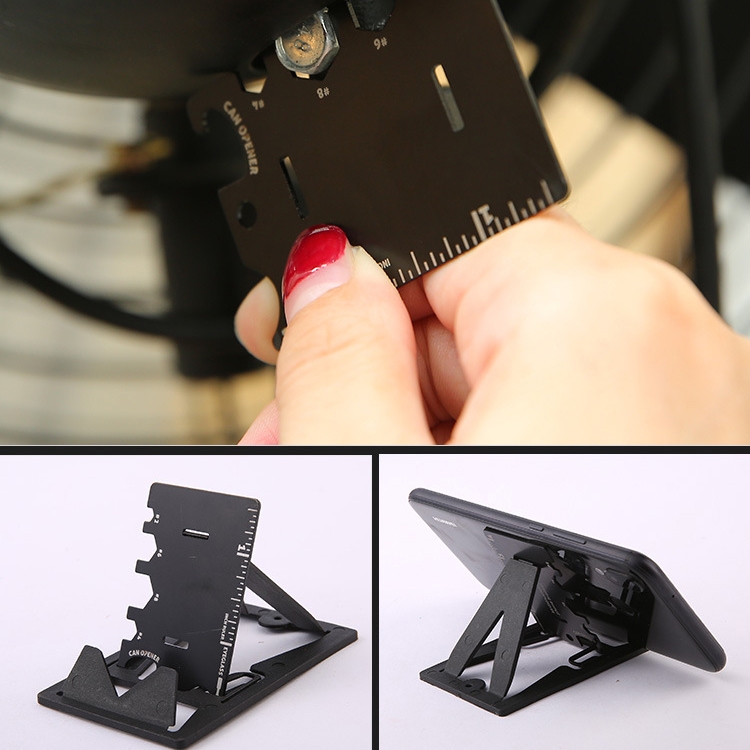 4 PCS Multifunction Folding Mobile Phone Bracket Mini EDC Tool Card Bottle Opener(Opp Package) 4 PCS Multifunction Folding Mobile Phone Bracket Mini EDC Tool Card Bottle Opener(Opp Package)