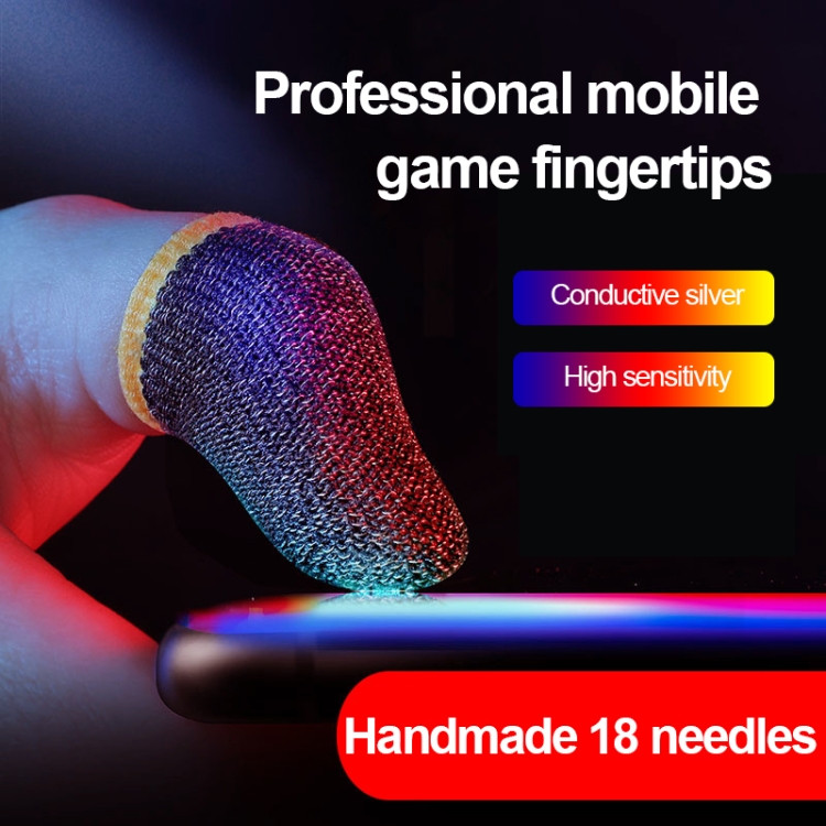 15 Pairs 18 Needles Gaming Finger Glove Anti-sweat and Non-slip Glove,Color: Copper Blue Trim 15 Pairs 18 Needles Gaming Finger Glove Anti-sweat and Non-slip Glove,Color: Copper Blue Trim