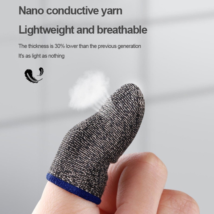 15 Pairs 18 Needles Gaming Finger Glove Anti-sweat and Non-slip Glove,Color: Copper Blue Trim 15 Pairs 18 Needles Gaming Finger Glove Anti-sweat and Non-slip Glove,Color: Copper Blue Trim