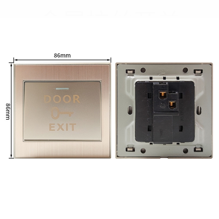 Interruptor de control de acceso Interruptor infrarrojo táctil de metal Interruptor cepillado de metal - 2