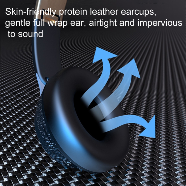 FG-07S Foldable Wireless Headset With Microphone Support AUX/TF Card(Black) - B4