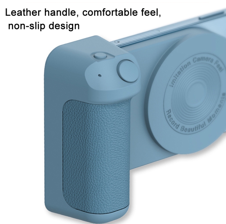 BBC-8 Magnetic Phone Selfie Holder Bluetooth Photo Stabilizer Holder,Spec: Wireless Charging Model(Deep Blue)