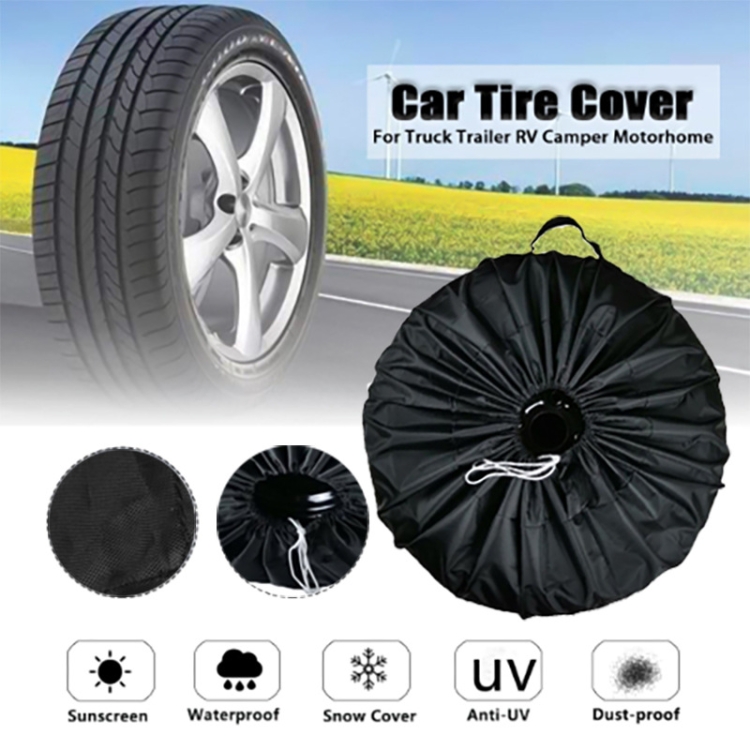 4PCS / Set L Protecteur de pneu de couverture de pneu de secours de voiture  étanche et antipoussière