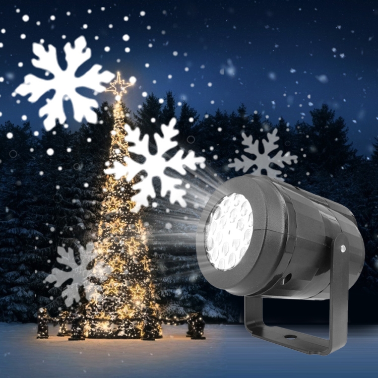 Projecteur LED de Noël, Lampe de Projecteur de Flocon de Neige en