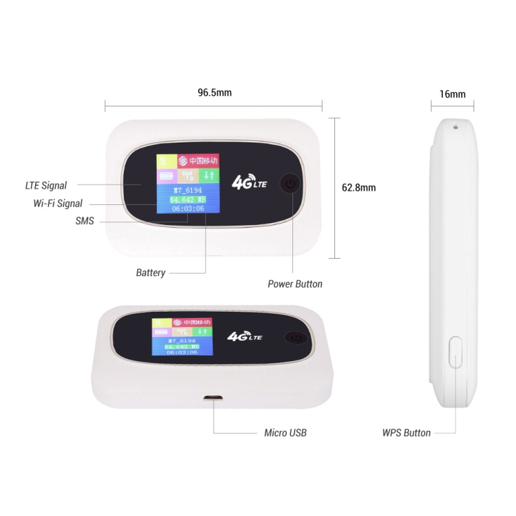 M7 4G WIFI Mobile Card Router Color Random Delivery, Style: Full ...