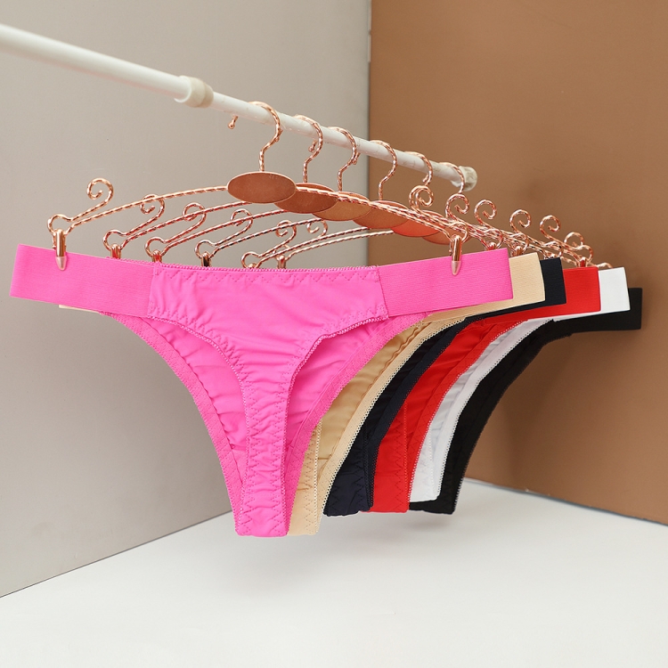 1130 Seamless Underwear Women Mid-waist Breathable Thong, Size