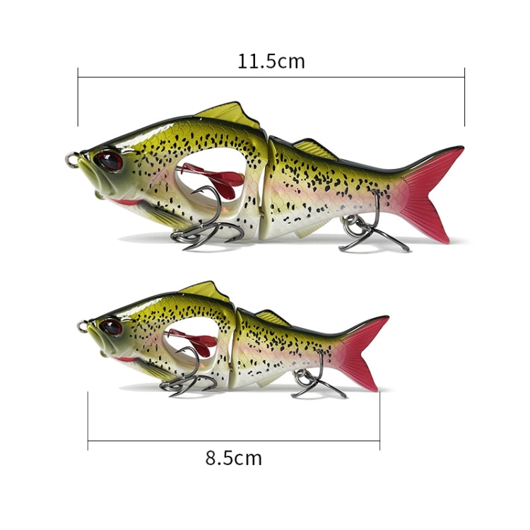 23g/11.5cm Long Casting Slow Sinking Spinning Multi-section Sea Fishing  Freshwater Lures(04)