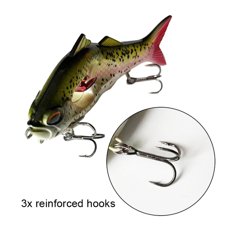 23g/11.5cm Long Casting Slow Sinking Spinning Multi-section Sea Fishing  Freshwater Lures(04)