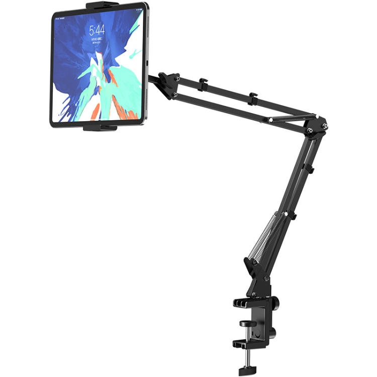 SSKY CT08 Bedside Desktop Mobile Phone Tablet Cantilever Aluminum Stand, Style: Tablet Version (Black) SSKY CT08 Bedside Desktop Mobile Phone Tablet Cantilever Aluminum Stand, Style: Tablet Version (Black)