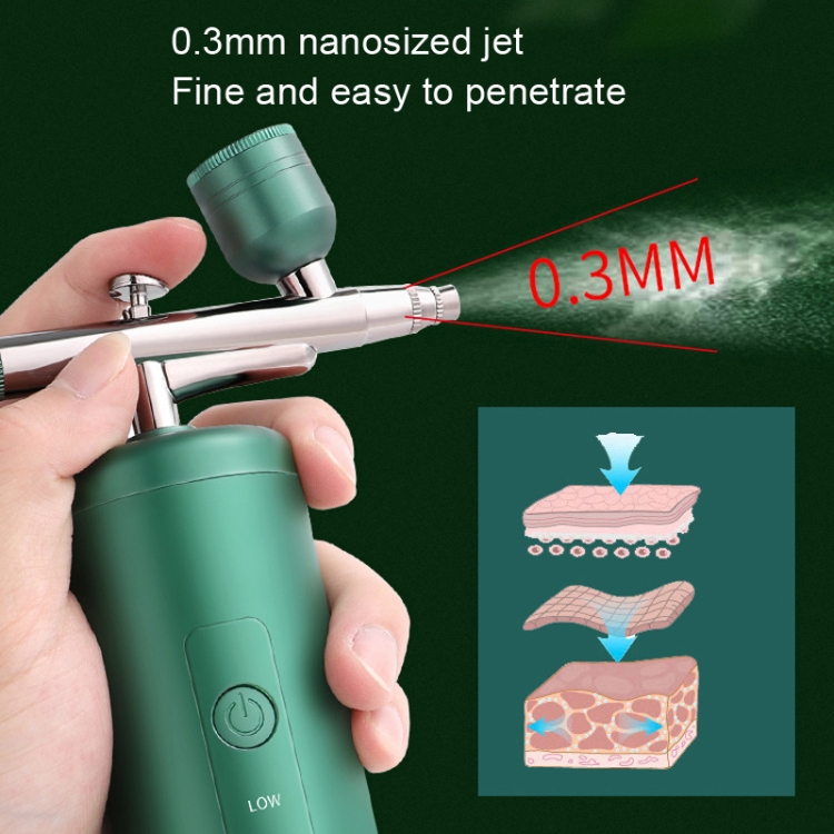 Instrumento de nanoinyección de alta presión Spray hidratante portátil para el hogar (verde hierba) - B4