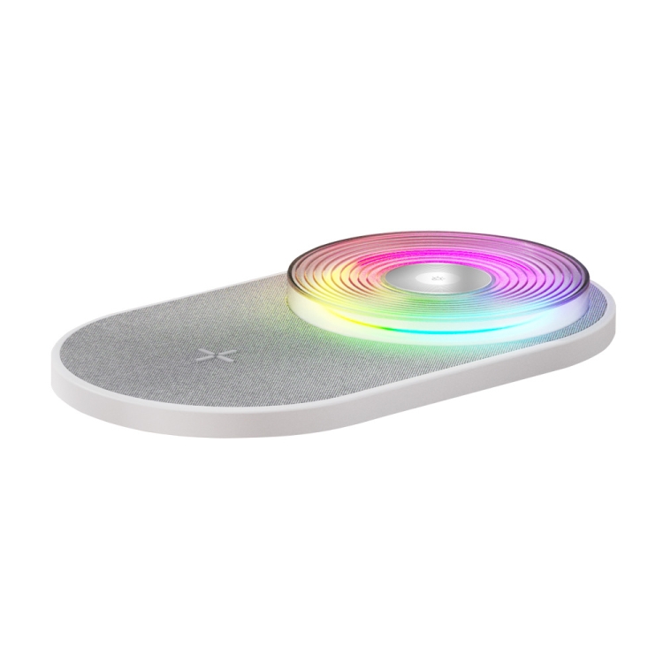 K29T 15W Cell Phone Wireless Charging With Seven-Color Night Light, Color: Woodgrain K29T 15W Cell Phone Wireless Charging With Seven-Color Night Light, Color: Woodgrain
