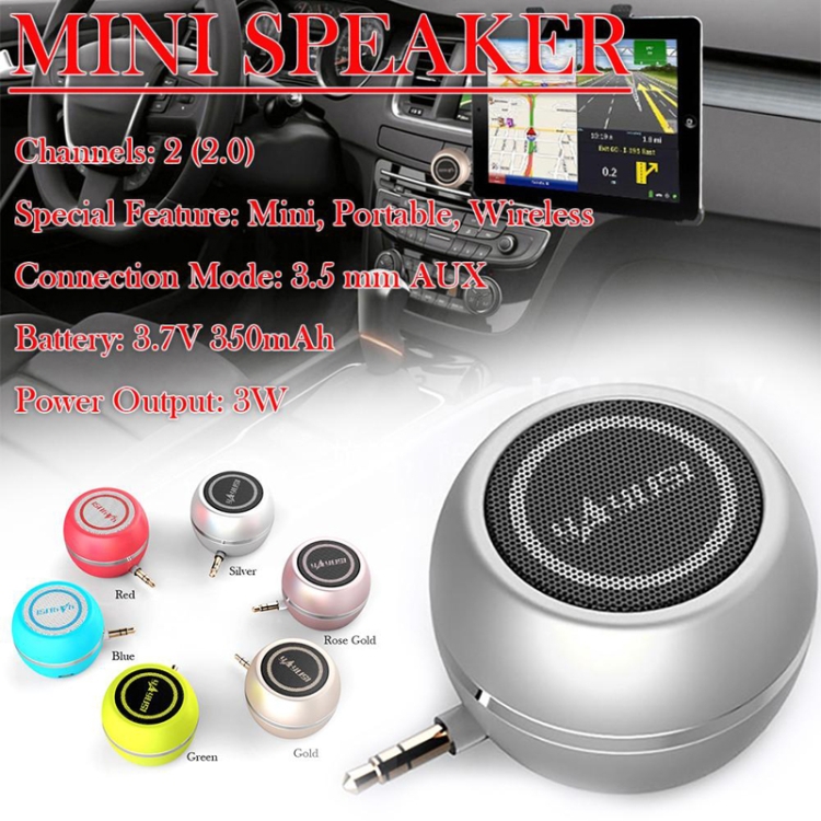 Yayusi A5 Mobile Phone Computer Plug In Audio Mini External Speaker, Color: Fresh Green