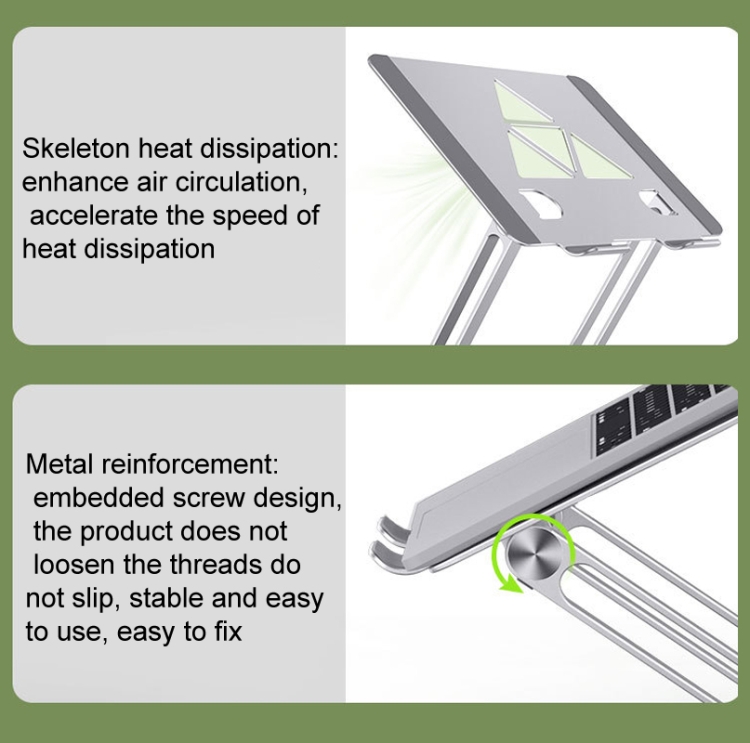 Aluminum Laptop Tablet Stand Foldable Elevated Cooling Rack,Style: Fan  Blade Black
