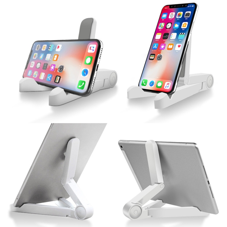 54356 Multifunctional Desktop Universal Foldable Triangular Phone Holder(Black)