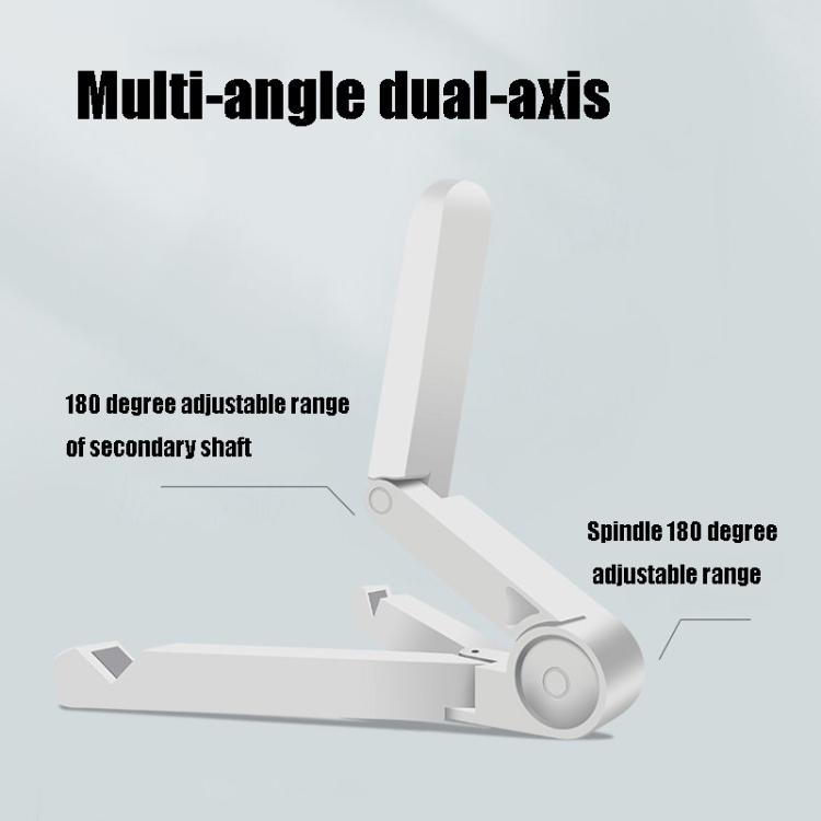 54356 Multifunctional Desktop Universal Foldable Triangular Phone Holder(Black)